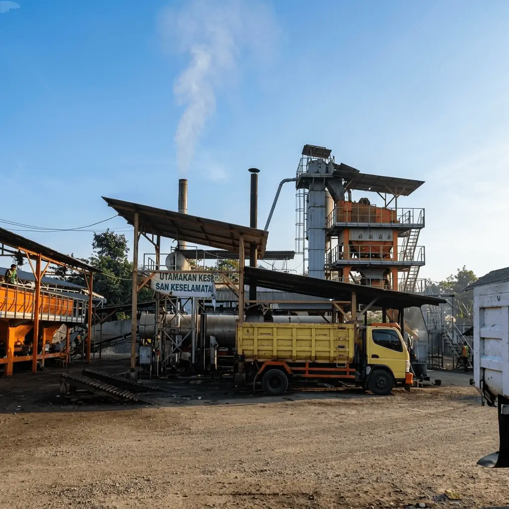 Pabrik Asphalt Mixing Plant (AMP) CV. Rassya Tunggal Mandiri